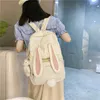 Schultaschen Mode Frauen Rucksack für Teenager Kawaii Mädchen Tasche Nylon Ohr Studenten Buch Große Kapazität Rucksack