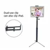 Stative 2 m verlängerter Griff Stretch Selfie Stick + große Stativhalterung + Telefon-Fix-Clip für GoPro 10 9 8 7 DJI Action2 Insta360 ONE RS R X2