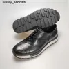 Berluti Business chaussures en cuir Oxford veau fait main de qualité supérieure à motifs brossé casualwq