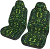 Bilsäte täcker St Patricks Shamrock Universal Auto Front Seats Protector passar för SUV sedan lastbil