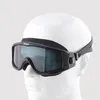 Schwimmbrille mit großem Rahmen, verspiegelte/klare Linse, bequeme Silikon-Schwimmbrille, wasserdichte Antifog-Linse, für Männer und Frauen, Schwimmbrille, Schwimmbrille