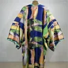 Costumi da bagno da donna 2024 Medio Oriente Kimono Donna Cardigan Stitch Caftano Cocktail Sexcy Boho Beach Cover Up Vacanza africana Abito a maniche lunghe