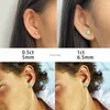 Stud 1CT 4 Prong Moissanite Screw Stud örhängen 925 Sterling Silver Green Color Diamond Earrings For Women Wedding Fine Jewelry YQ240110