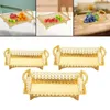 Plates Tray Table Organizer With Handle Serving Platter Fruit Storage Basket For Dining Room