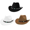 Bérets Adulte Western Country Cowboy Chapeau Cowgirl Chapeaux Party Pack Pour Femmes Hommes Déguisement