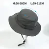 Bérets Femmes Hommes Couple Chapeaux Solide Chapeau De Pêcheur D'été Seau Cap Large Bord Pare-Soleil Randonnée Alpinisme Sunhat Gorros Unisexe