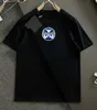 2023 Yaz YENİ% 100 Pamuk Kumaş T-Shirt İşlemeli Logo Erkekler Yüksek Kaliteli Baskı Renkli Erkek Tasarımcısı Crew Boyun T Shirt Paris Moda Tshirts