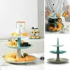 Plates Creative Fruit Plate 3-layer Cake Stand Living Room Afternoon Tea Dessert Wedding Birthday