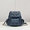 Mode Taschen Luxus Kleine Leder Rucksack Damen Rucksäcke Designer Casual Frauen Schulter Zurück Caviar Pack Stil Mini Handtasche