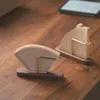 Magazyn kuchenny gospodarstwo domowe ręcznie pojemnik mosiężne filtr papierowy stojak prosta drewniane wsparcie przybory kawy Organizator