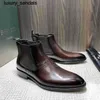 Berluti Business Deri Ayakkabı Oxford Calfskin El Yapımı En Kalite Renk Bir Adım Chelsea Kısa Botlar Scritto Desen İngiliz Bootswq