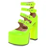 Dress Shoes Lapolaka Summer Women Sandals Punk Style Pink Heel Super High Heels Pumps Platform Party Sexy Club Desinger