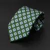 High Quality Soft Silk Ties 51Colors Fashion 7.5cm Geometric Pattern Necktie For Men Wedding Business Meeting Suit Gravata 240109