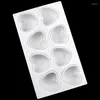 Pişirme Kalıpları 8 delikli kalp şeklindeki köpüklü kek el manuel sabun gıda sınıfı silikon LD1010