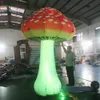 5mH (16,5 футов) с воздуходувкой Бесплатная экспресс-деятельность на свежем воздухе Рекламные надувные воздушные шары с имитацией грибов с красочным светодиодным освещением для украшения