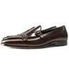 Spring Autumn Mens Loafers Wedding Party Dress Shoes Black Brown Monk Strap Casual Fashion Man Slip On Footwear 240109