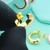 Orecchini a bottone Piccoli orecchini con diamanti molto costosi da donna Orecchini di design di lusso per ragazze Regali di San Valentino Orecchini di gioielli classici Gennaio