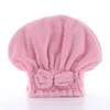 Serviette en microfibre pour cheveux, coton solide, bonnet à Absorption rapide, Turban pour filles, séchage rapide, serviette de bain, chapeau, serviettes de salle de bain