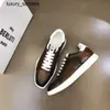 Berluti Mens Shoes Playoff Leather Sneakers Berlut New Mens Scritto Pattern Trendy Sports Calf Lace Up Casual Rj