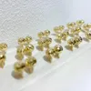 YUNLI Real 18K Gouden Bal Stud Oorbellen Pure Solid AU750 Oorbel voor Vrouwen Fijne Sieraden Gift 240109