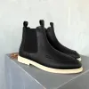 Botte d'hiver Martin Chaussures habillées Chaussures de randonnée de luxe Designer Vintage Plat Loro Casual Chaussure Noir Chelsea Mocassin Fourrure Sneaker Hommes Piana Tennis Marche Chaussure Mocassin extérieur