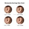 Stud Lovflow 0.5ct 6 broches Moissanite vis boucles d'oreilles D couleur 925 en argent Sterling diamant boucles d'oreilles pour les femmes de mariage bijou fin YQ240110