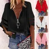 Women's Blouses Sexy Summer Blouse Solid Color Daily Wear Metal Hoop Striped Women Top