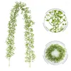 Fleurs décoratives 175cm guirlande d'eucalyptus artificielle rotin pour couronnes bricolage décorations de mariage arc mur toile de fond vert suspendu vigne fausse