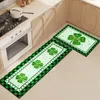 Carpets Night Sweats Blanket St. Day Floor Mat Irish Holiday Decoration Entrance Door Four Leaf (16 24inches And