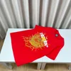 USA 24SS Stars Puff Print Tee Drustoard Mężczyźni T Shirt Women Street Casual Cotton Tshirt 0110