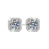 Stud ES0006 LEFEI Fashion Luxury Diamond-Set Classic Color D Moissanite Square Earring for Women 925 Silver Party Charm Jewelry Gift YQ240110