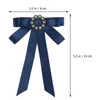 Spille Pre Legato Nastro Farfallino Strass Bowknot Spilla Festa di Nozze Collo Pin Camicia Colletto per Ragazza Sposa (