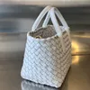 10A Replikacja na najwyższym poziomie BV's Intreccio Cabat Tote Bag Mini 20cm Designerka Jambskin Splove Women torebki torby na zakupy Torby na ramię Bezpłatna wysyłka