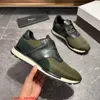 Playoff Leather Sneaker BERLUTI Mens Casual Shoes Berluts New Mens Calf Leather Nylon Patchwork Breathable Sports Shoes Fashionable Color Wiping Lace Up Casua HB7P