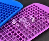 160 Gitter Mini-Eiswürfel Silikon-Eiswürfelform, faltbare Eisform, Eisbrecher, Eisgitter-Tablett, kleine quadratische Eismaschine, Silikonform SN