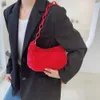 Shoulder Bags Daily Acrylic Chain Shopping Small Ladies Plush Zipper Underarm Single Strap Subaxillarystylishhandbagsstore