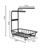 Кухонная полка для хранения, железная окрашенная раковина, сливная стойка, настенная тряпка, губка, аксессуары, инструменты, контейнер для гаджетов, полка
