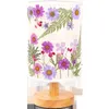 Neujahr handgemachte getrocknete Blumen Tischlampe DIY Materialpaket Druck Laterne Nachtlicht Kinder Blumen Tischlampe Ornamente.