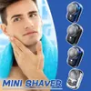 Mini Electric Travel Shaver for Men Pocket Size Portable Travel Car Home Razor Rakar uppladdbar trådlös rak ansikte skägg Razor 240110