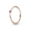 дизайнерские роскошные кольца Pan Family Ring Hot Rose Gold с одним камнем Простые и модные женские