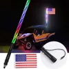 Neue RGB Auto Dekoration Off-Road Motorrad Umgebungs Licht Spirale Mit Navigation ATV Antenne Peitsche Fahnenmast Flagge UTV Lichter LED Y3R1