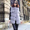 Abiti HJQJLJLS 2021 Inverno Nuove Donne Lungo Caldo Faux Pelliccia di Volpe Gilet Donna Soffice Cappotto di Pelliccia Artificiale Femminile Finta Pelliccia giacca senza maniche