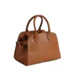 The Rows top layer leather is small high sense large capacity commuting tote bag single diagonal bag high quality Row bag 6L6O