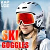 Kapvoe Ski Goggles Szklanki śnieżne Mężczyźni Uv400 Anti-Fog Coatings Snowmobile Snowboard Skiing Kobiety Okulary przeciwsłoneczne Outdoor Winter Sport 240109