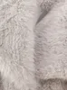 Fluffy Faux Fur Coat Women Long Long Sleeve Twond Twond Warm Coat Female Winter Fashion Jacket Outwear 240110