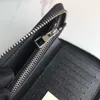 nuova qualità Vera pelle Donna Portafoglio con zip singola Giacca da uomo elegante Portafogli lunghi Porta carte di credito Carte di credito Con scatola Portafoglio pochette 63095