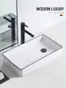 Bathroom Sink Faucets Table Basin Side Water Household Wash Square Washbasin Balcony Washing Machine Right Drain