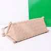 Real leather Luxury designer woven underarm bag Shoulder Bags women Trendy Personality Triangle woven handbag Evening bags Avocado Green mini tote bag wallet