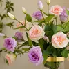 Fiori decorativi 1pc Gradflorus Falso Eustoma Accessori floreali Accessori Silk Lisianthus Artificiale 3 teste