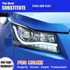 För Chevrolet Cruze LED-strålkastare 09-16 Dagstid Running Light Streamer Turn Signal Indicator Head Lamp Car Accessories Auto Parts